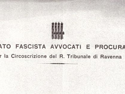 Albo 1939 Avvocati e Procuratori - Circoscrizione di Ravenna